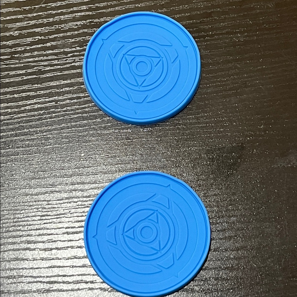 Set of  2 Blue Cup Holders or Coasters Universal Size New